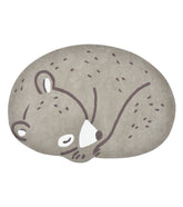 KHARU - Tapis enfant - L'ours gris endormi